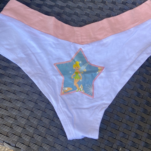 3 pairs brand new underwear Tinkerbell print and lime green colour size medium - Picture 5 of 9